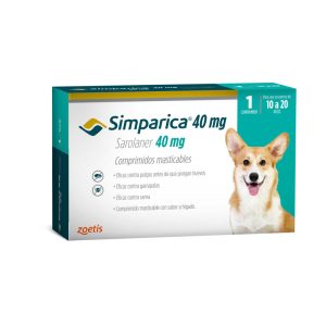 simparica para perros antiparasitario externo 10 a 20 kilos