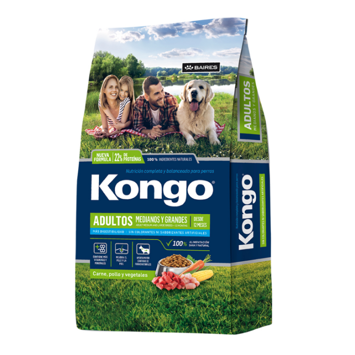 Kongo Perro Adulto Razas Medianas y Grandes 18 kg.