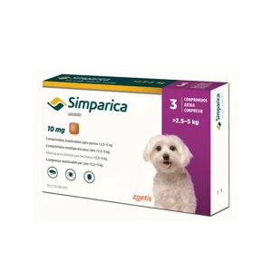 simparica para perros 2,5 a 5 kg huellas del valle