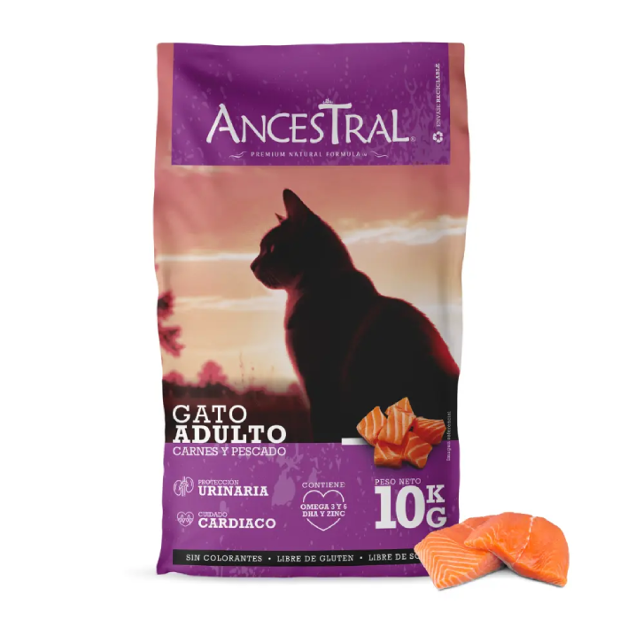 Ancestral alimento para gatos adultos