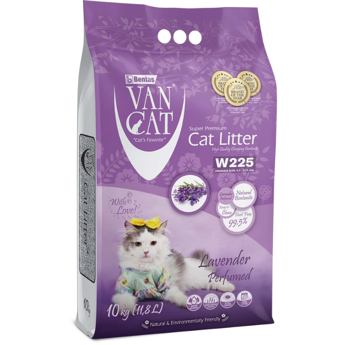 arena para gatos van cat lavanda