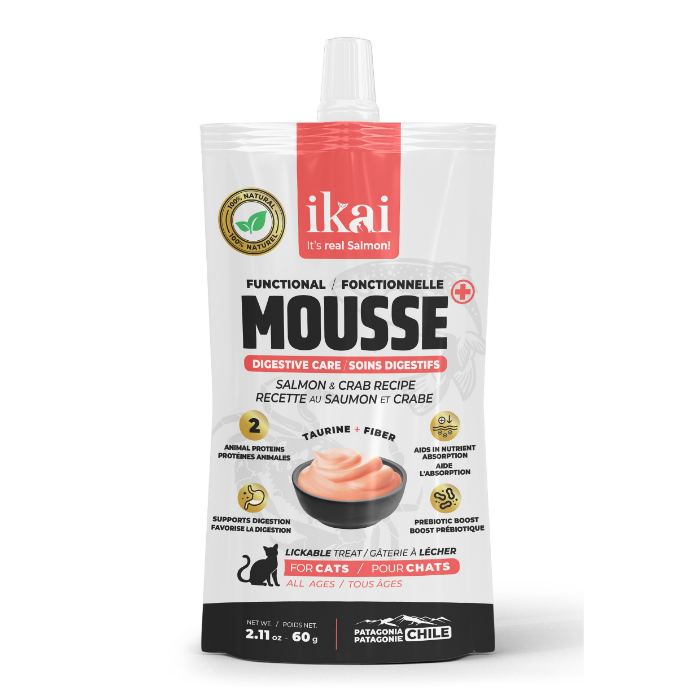 Ikai mousse cuidado digestivo para gatos