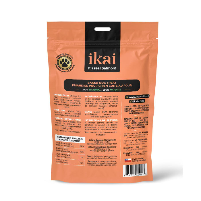 ikai snacks de salmon para gatos
