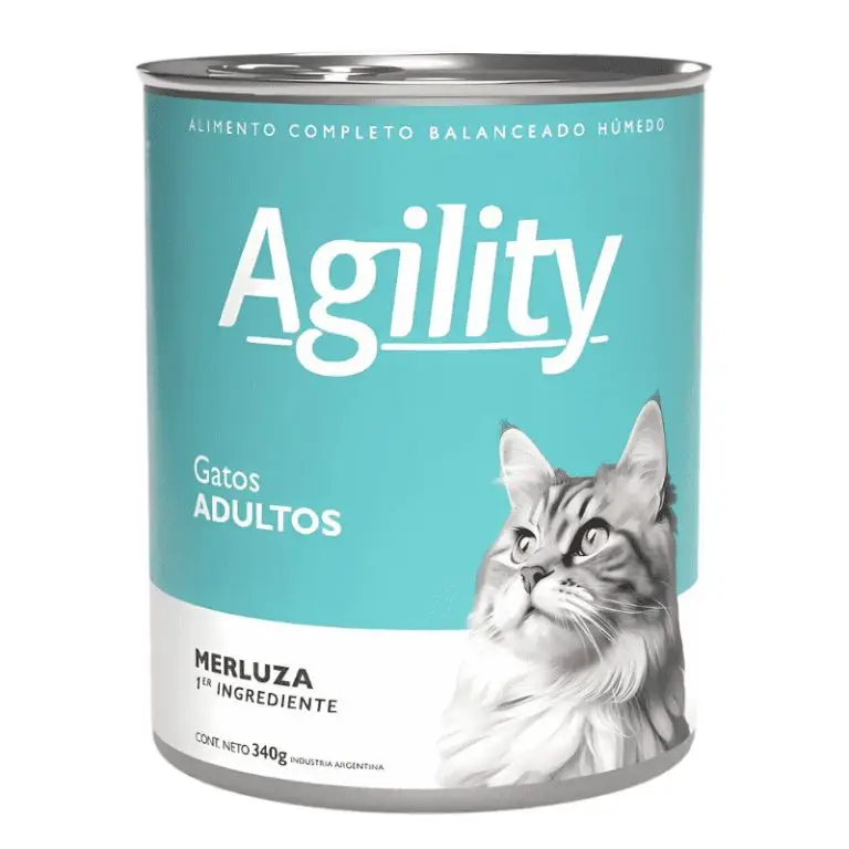Agility Lata Gato Adulto Merluza 340 gr – Alimento Húmedo para Gatos