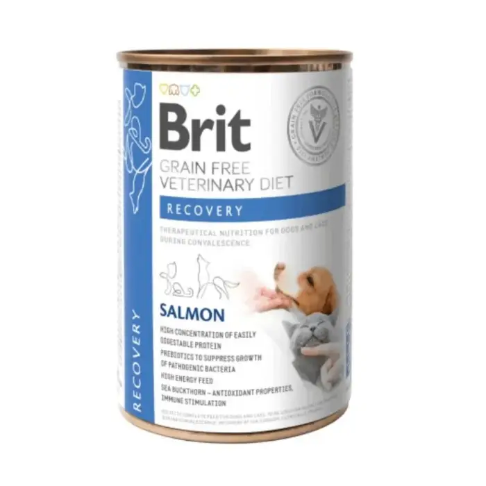 Brit Care Recovery Lata 400 gr – Alimento Húmedo para Perros y Gatos