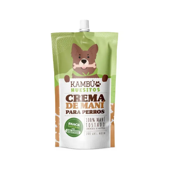 Kambu Crema de Maní para Perros HUESITOS 200 gr – Snack Natural para Perros