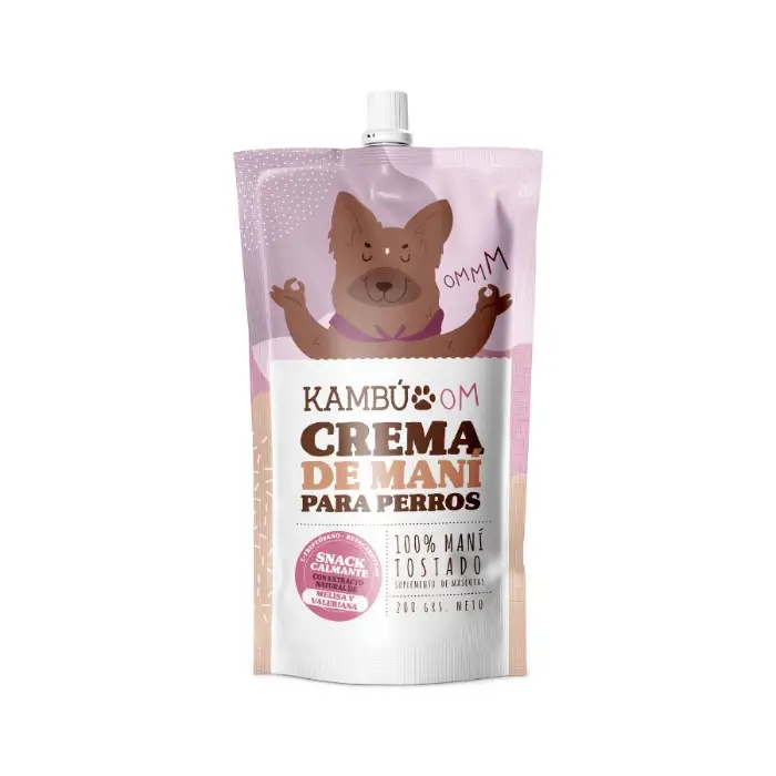 Kambu OM Crema de Maní para Perros 200 g – Snack Natural Calmante