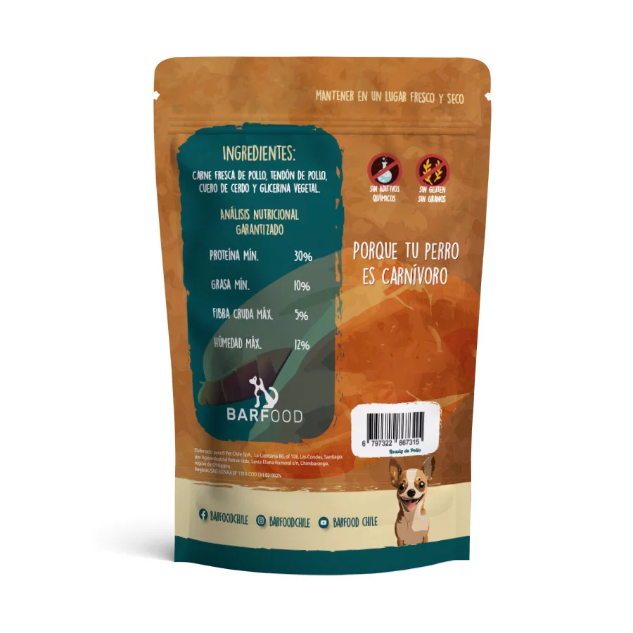 Snack Natural para Perros Barfood Roasty Pollo - Imagen 3