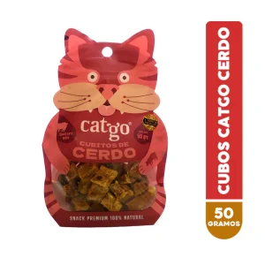 Catgo snacks deshidratados de cerdo para gatos