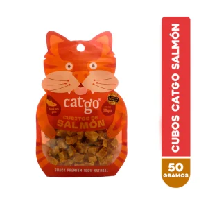 Catgo snacks deshidratados de salmón para gatos