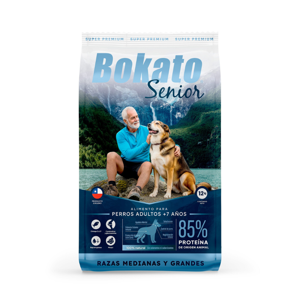 Bokato Senior 12 kg – Alimento Premium para Perros Senior