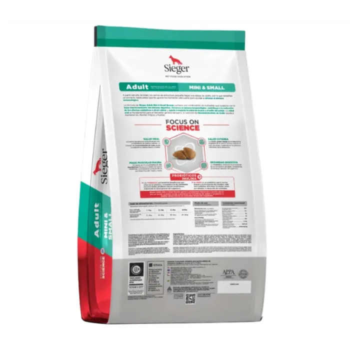 Sieger adulto mini Alimento para Perros Adultos de Razas Pequeñas 12 kg - Imagen 2