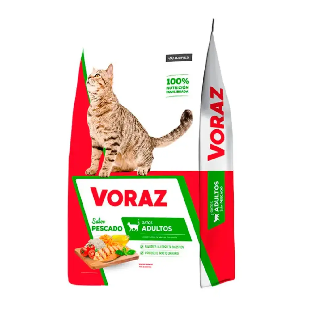 Voraz Gato Adulto 10 kg – Sabor Pescado